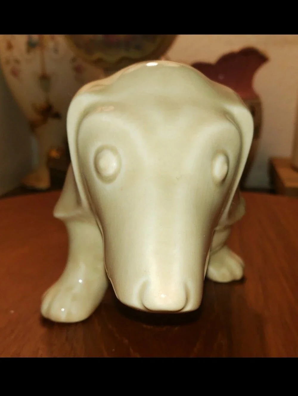 Vintage Dauchshund Planter Cute, Unique Weiner Dog, Hotdog Planter